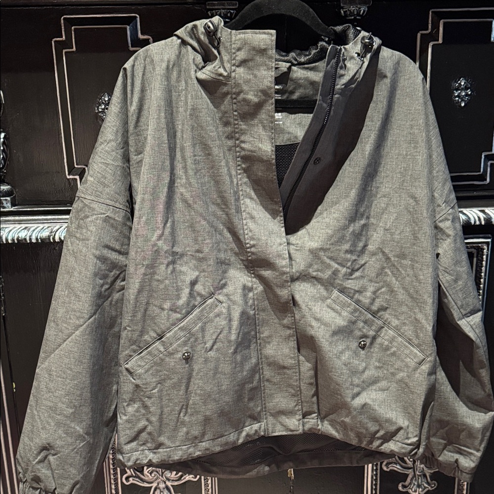 Sweaty Betty Small Charcoal Jacket with hood. NWOT. Small.